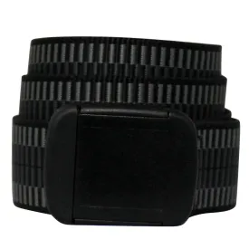 30MM T-LOCK BELT BLK CNYN - BLACK BUCKLE