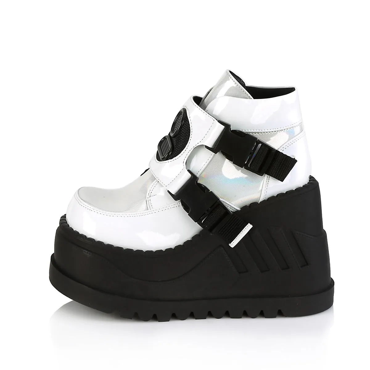 4 Inch Wedge Platform STOMP-15 White