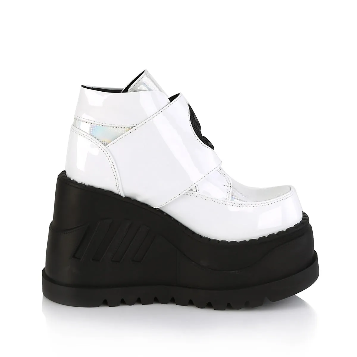 4 Inch Wedge Platform STOMP-15 White