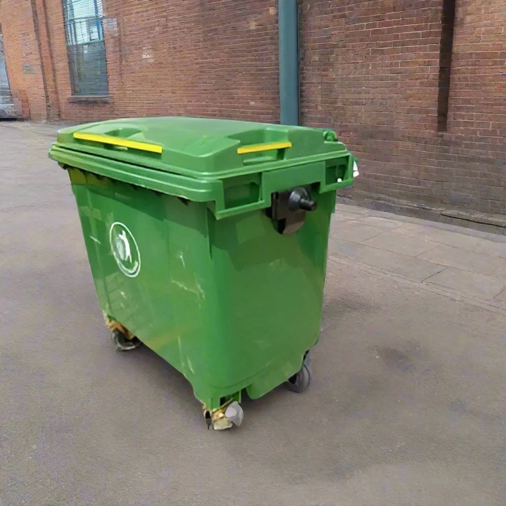 660 Litres Plastic Wheelie Waste Bin