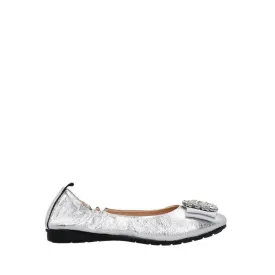 A1305-SLR Women's Ballerina Flats - Silver