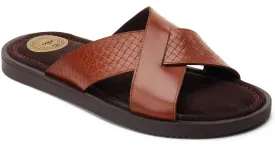 Base London Astro Mens Leather Slip On Sandal