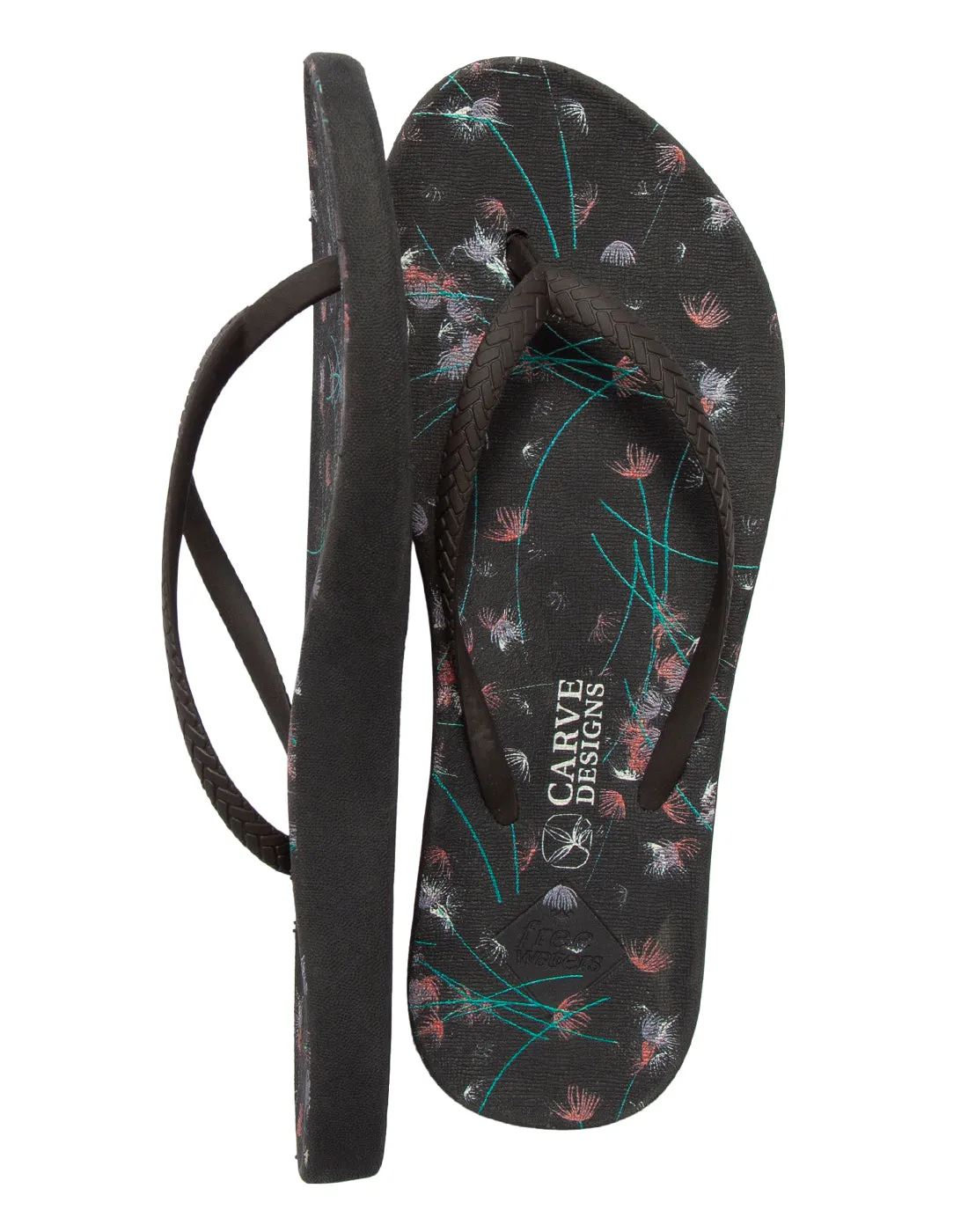 Becca by Freewaters Flip Flop: Feather Floral