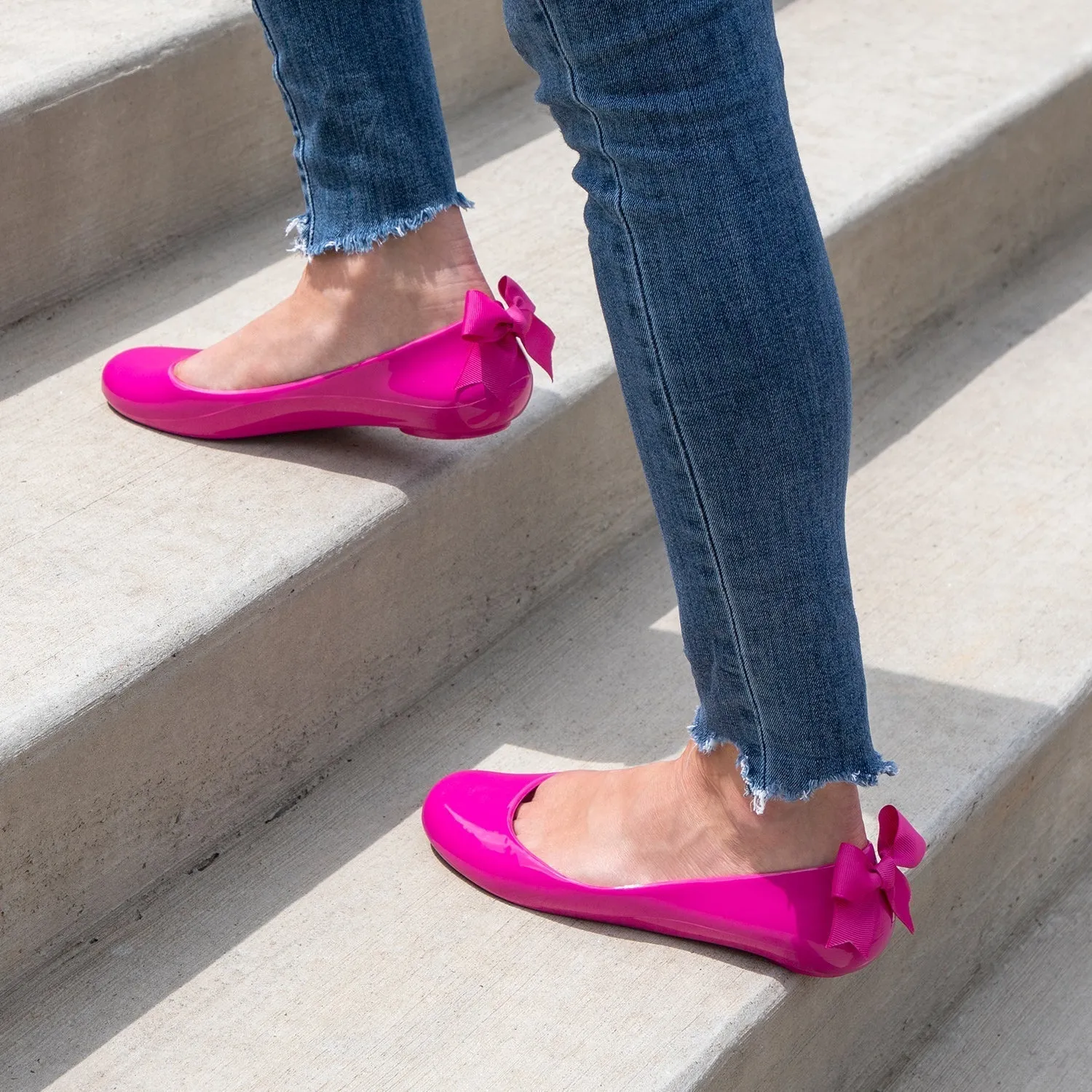 Bow Ballet Flats, Shiny Licorice Shoe