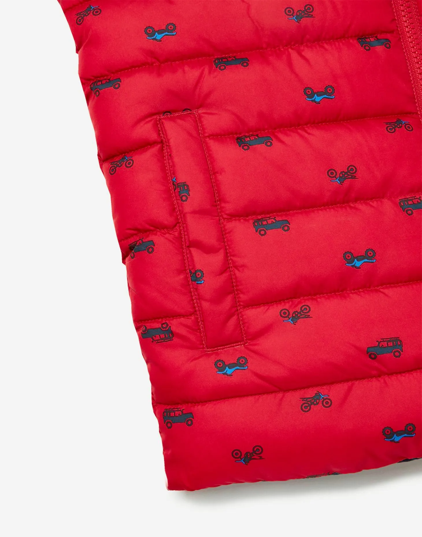 Boys Flip It Reversible Printed Gilet | Joules