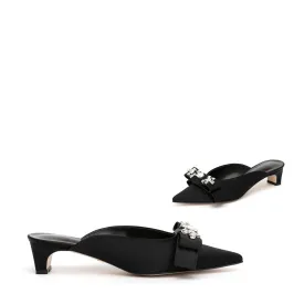 COMIGO - jewelled silk mules