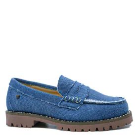 Confetti Denim Chunky Penny Loafer