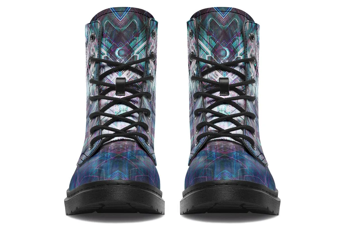 Crystal Wolf Combat Boots