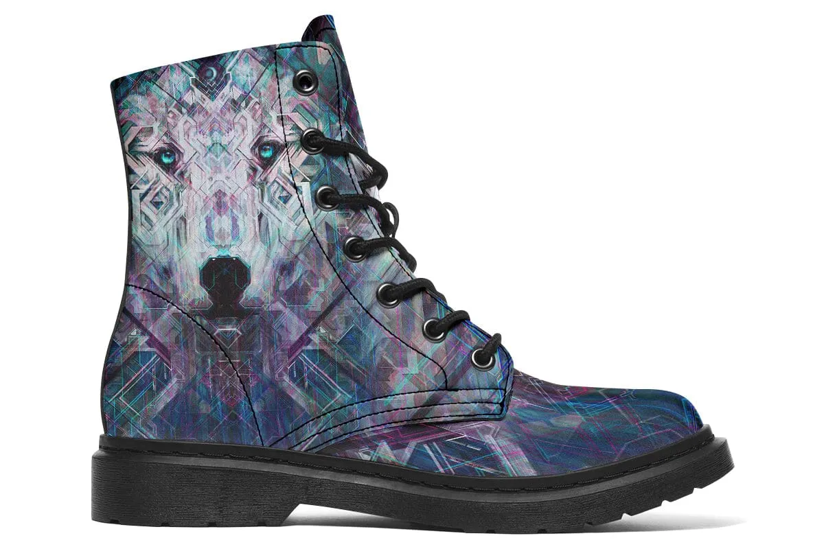 Crystal Wolf Combat Boots