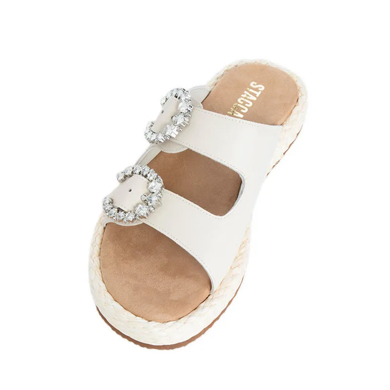 EF001-018 Espadrilles Sandals - Beige