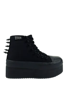 ELEVATION SPIKE BLACKOUT PLATFORM SNEAKERS