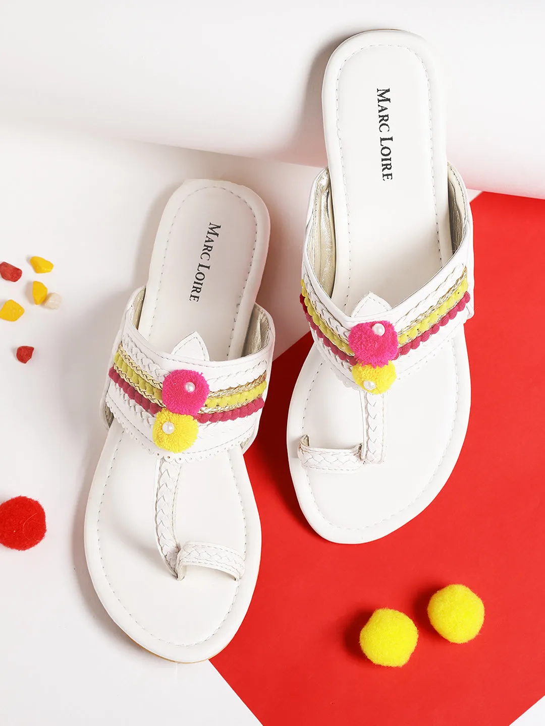 Embroidered Kohlapuri Flats