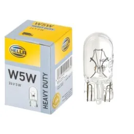 Hella 24v 5w T10 Capless Bulbs / No. 507 / Pack of 10