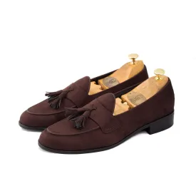 LUNA - BROWN SUEDE TASSEL SLIP-ON