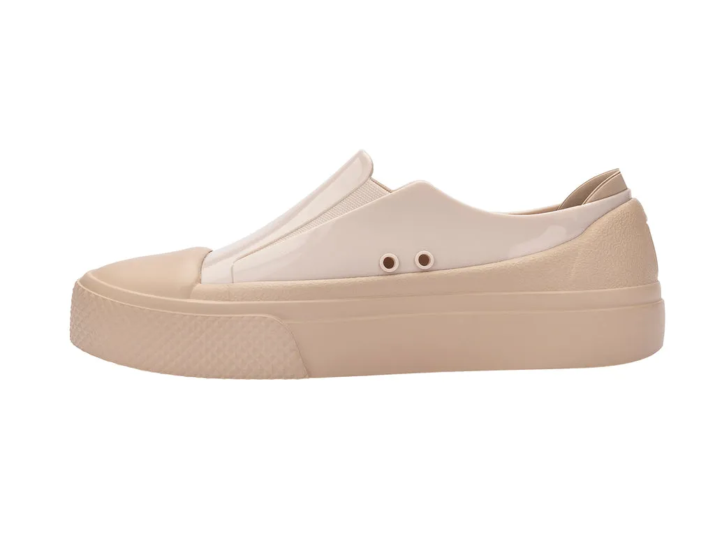 Melissa Blank Canvas AD Beige Slip On Sneakers For Women