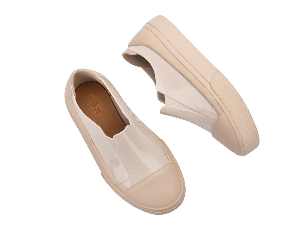 Melissa Blank Canvas AD Beige Slip On Sneakers For Women