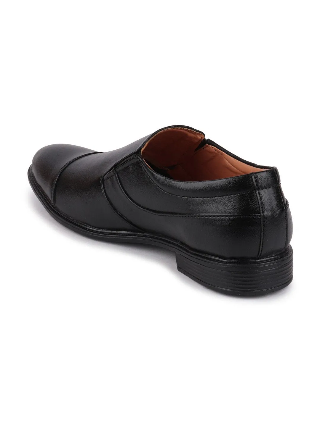 Men Black Formal Slip-On Shoes