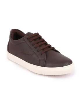 Men Brown Classic Outdoor Lace Up Sneakers