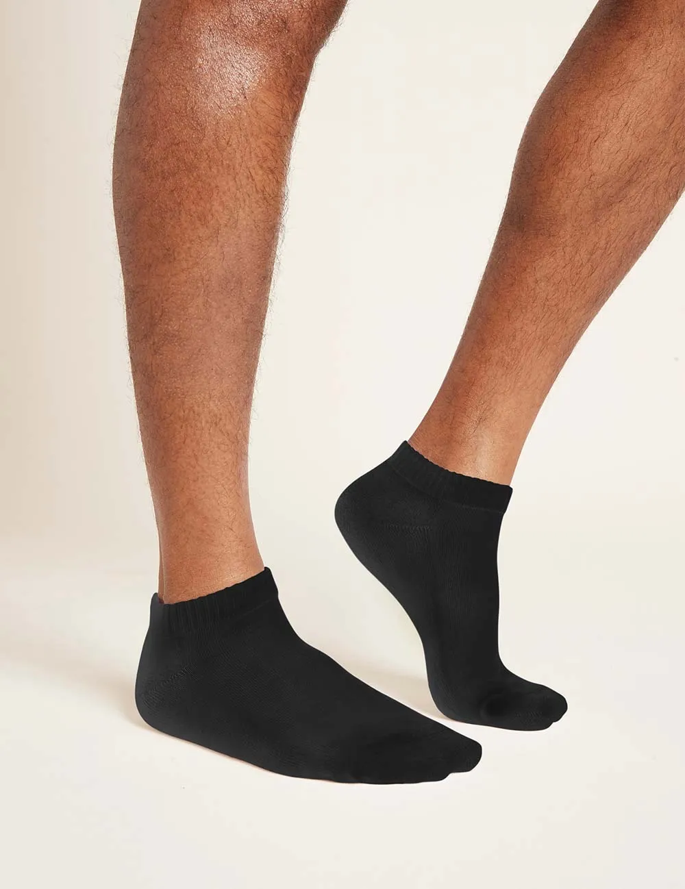 Men's Cushioned Ankle Socks - Black