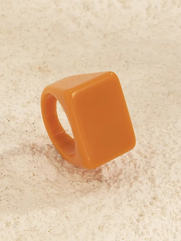 Original Stylish Resin 8 Colors Geometric Ring