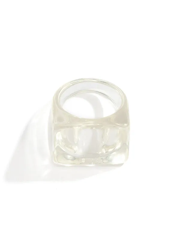 Original Stylish Resin 8 Colors Geometric Ring