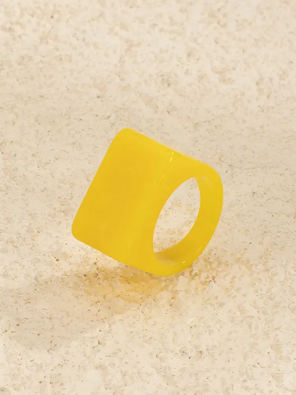 Original Stylish Resin 8 Colors Geometric Ring