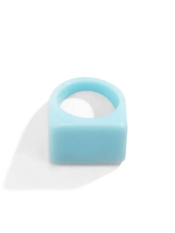 Original Stylish Resin 8 Colors Geometric Ring