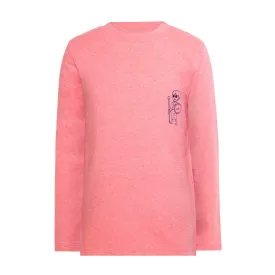 Roze Meisjes T-Shirt met Lange Mouwen