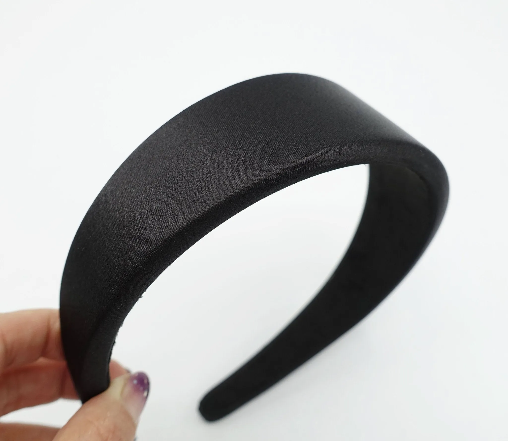 satin padded headband stylish fashion hairband