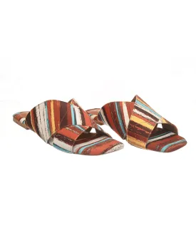 Vibrant Aztec Print flats for Women