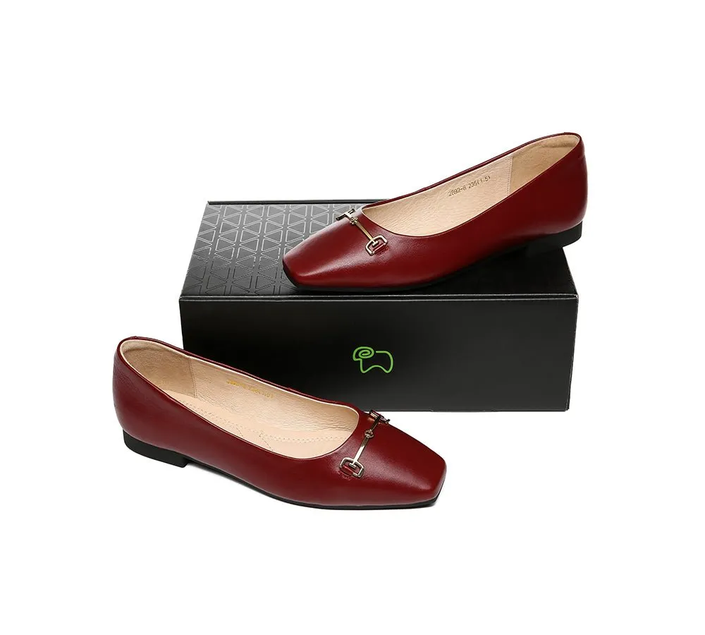 Women Leather Ballet Flats Olivia
